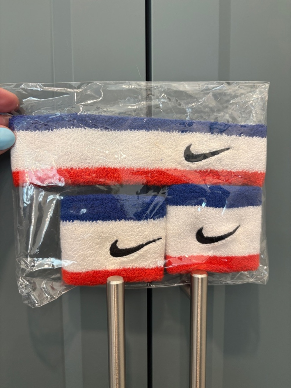 VINTAGE Nike Swoosh Handband & Wristbands Unisex, one size - pristine